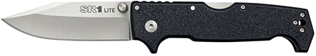 [705442019572] Cold Steel CS62K1 SR1 Lite 4" Folding Clip Point Plain 8Cr13MoV SS Blade/Black Griv-Ex Handle Includes Pocket Clip