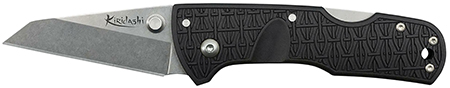 [705442019091] Cold Steel CS20KPL Kiridashi  2.50" Folding Sheepsfoot Plain 4116 Stainless Steel Blade/Black Griv-Ex Handle Includes Pocket Clip