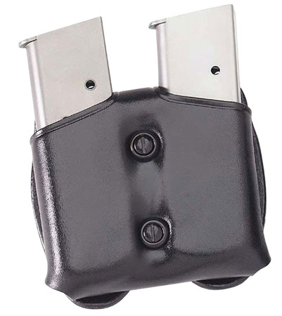 [601299198098] Galco CDM22B CDM Mag Carrier Double Black Leather Belt Loop Belts 1.50-1.75" Wide Compatible w/ Taurus PT140 Ambidextrous Hand