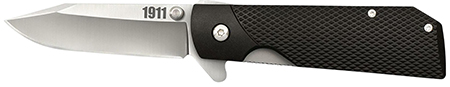 [705442019107] Cold Steel CS20NPJAA 1911  3" Folding Clip Point Plain 4034 SS Blade/Black Checkered Griv-Ex Handle Includes Pocket Clip