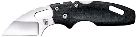 [705442009191] Cold Steel CS20MT Tuff Lite  Mini 2" Folding Sheepsfoot Plain 4034 SS Blade, 3" Black Griv-Ex Handle, Includes Pocket Clip
