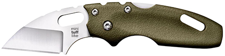 [705442019022] Cold Steel CS20MTGD Tuff Lite Mini 2" Folding Sheepsfoot Plain 4034 Stainless Steel Blade/OD Green Griv-Ex Handle Includes Pocket Clip