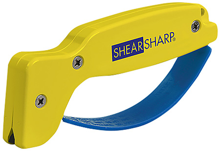 [015896000027] AccuSharp 002C ShearSharp Scissors Sharpener Diamond Tungsten Carbide Sharpener Yellow/Blue