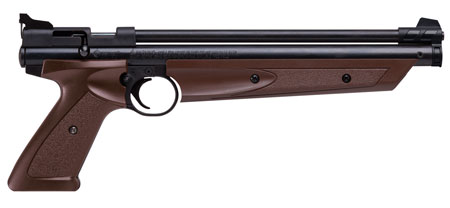 [028478144668] Crosman P1377BR American Classic Pump Pistol Pump 177 1rd Brown Polymer Grips