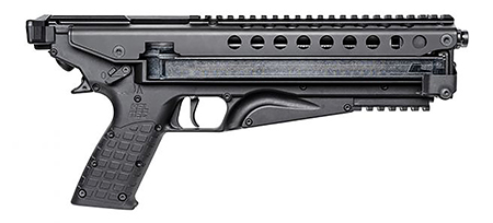 [640832008579] Kel-Tec P50BLK P50  5.7x28mm 50+1 9.60" Black Threaded Barrel, Black Picatinny Rail Receiver, Black Synthetic Black Polymer Grips