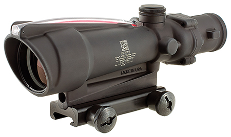 [719307301306] Trijicon 100145 ACOG  Matte Black 3.5x35mm Illuminated Red Chevron .223/5.56 BDC Reticle