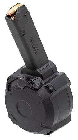 [840815132325] Magpul MAG1033BLK PMAG GL9 50rd Drum 9mm Luger Compatible w/Glock Black Polymer