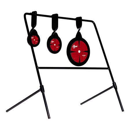 [026509057475] EZ-Aim 15403 Deflector Spinner Target System Air Rifle, Rimfire Pistol/Rifle Black/Red Steel Circle
