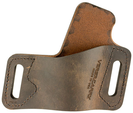 [643989153673] Versacarry WBOWB22 Protector S1 OWB Distressed Brown Leather Belt Slide Fits Browning Hi-Power Right Hand