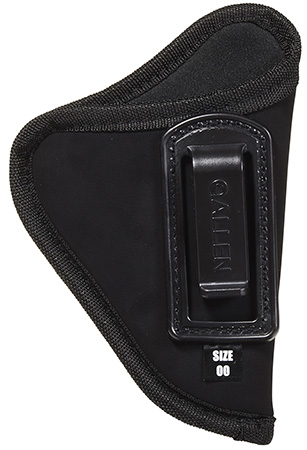 [026509446002] Allen 44600 Inside-The-Pant Conceal Carry Holster Size 00 IWB Black Ultrasuede Fabric, Fits Small/Medium DA Revolvers, Belt Mount Clip, Right Hand