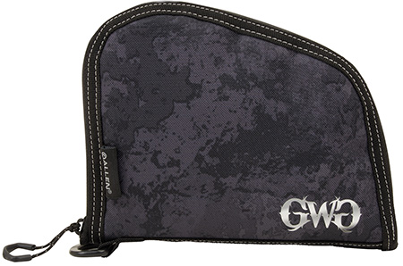 [026509054382] Girls With Guns 9078 Midnight Handgun Case 8" Black/Shade Blackout Camo, Locking Zipper