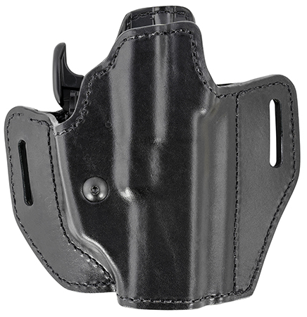 [013527325716] Bianchi 58351 Allusion Assent Pro-Fit OWB Size 13 Black Leather Belt Slide Compatible w/Springfield XDS/Ruger American Pistol/Glock 17/22 Belt Up to 1.50" Wide Right Hand