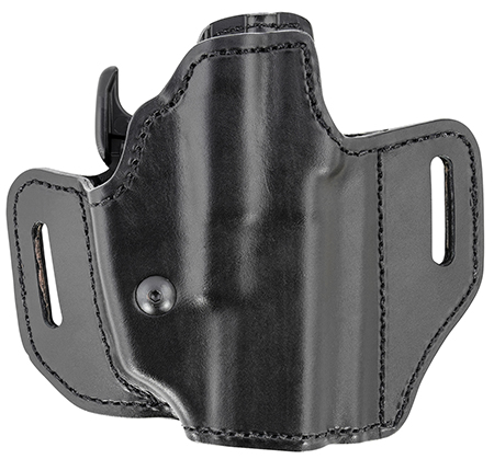 [013527325679] Bianchi 52831 Allusion Assent Pro-Fit OWB Size 13b Black Leather Belt Slide Compatible w/Glock 19/Ruger Security-9/FN FNS Belt Up to 1.50" Wide Right Hand