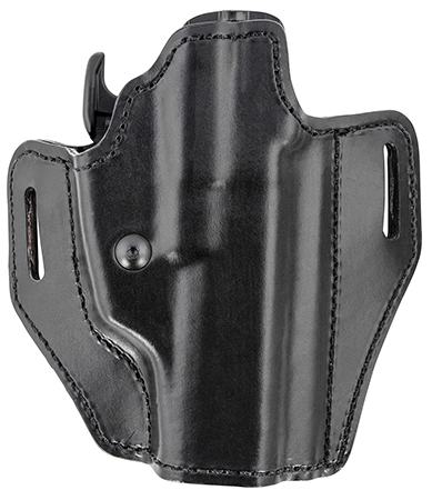 [013527325785] Bianchi 56831 Allusion Assent Pro-Fit OWB Size 18 Black Leather Belt Slide Fits S&W M & P Fits CZ 75 Fits FN FNS Right Hand