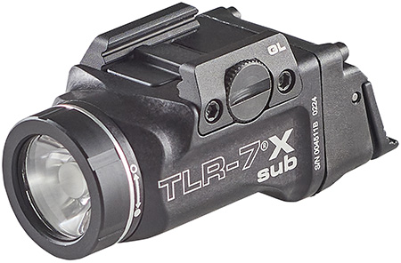 [080926694002] Streamlight 69400 TLR-7 X Sub  Black Anodized 500 Lumens  White LED Glock 43X MOS/48 MOS/43X/48