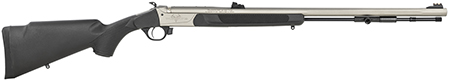 [040589028255] Traditions R74110440S Pursuit XT 50 Cal 209 Primer 26" Stainless Cerakote Black Synthetic Stock Includes Williams Fiber Optic Sights