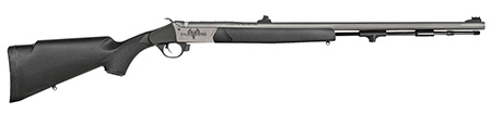 [040589028255] Traditions R74110440S Pursuit XT 50 Cal 209 Primer 26" Stainless Cerakote Black Synthetic Stock Includes Williams Fiber Optic Sights
