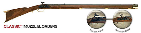 [040589201009] Traditions R2010 Kentucky Rifle  50 Cal Flintlock 33.50" Color Case/ Hardened Walnut