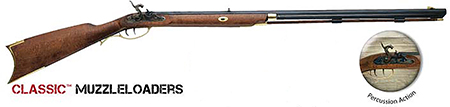 [040589000282] Traditions R26128101 Crockett Muzzleloader 32 Cal Percussion 32" Blued Hardwood