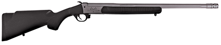 [040589027685] Traditions CR471130T Outfitter G3 Full Size 45-70 Gov 1rd 22" Stainless Cerakote Fluted Threaded Barrel, Drilled  &  Tapped Steel Receiver, Fixed Black Synthetic Stock, Right Hand