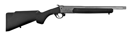 [040589027722] Traditions CRY301130T Outfitter G3 Youth 300 Blackout 1rd 16.50" Stainless Cerakote Fluted Threaded Barrel, Drilled  &  Tapped Steel Receiver, Fixed Black Synthetic Stock, Right Hand