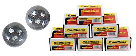[040589005959] Traditions A1644 Rifle Round Balls  50Cal Lead Ball 177gr 100/Box