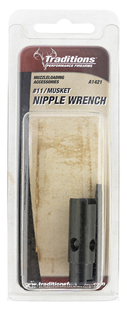 [040589142104] Traditions A1421 Nipple Wrench  In Line Rifle Universal Steel Black