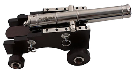 [040589012667] Traditions KCN8041 Old Ironsides Mini Cannon 50 Cal 9" Silver Barrel Breech Action