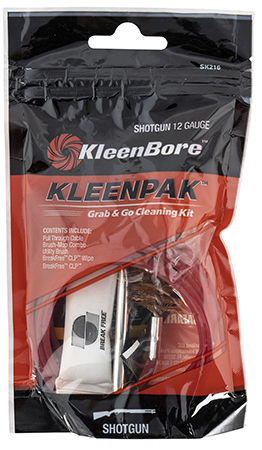 [026249005033] KleenBore SK21610 Grab  &  Go Cleaning Kit 12 Gauge Shotgun 10 Per Pack