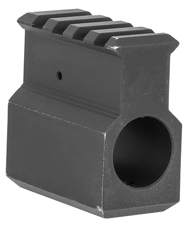 [784682014608] LBE Unlimited ARRGBUH Railed Gas Block Upper Receiver Height AR Platform Black Anodized Aluminum