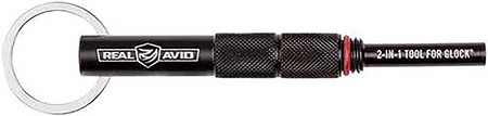 [813119012693] Real Avid AVGLOCK21 2-In-1 Tool Black Steel Handgun Fits Glock Knurled Handle