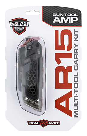 [813119013065] Real Avid AVGTAMPAR Gun Tool AMP-AR Gray/OD Steel Folding Multi-tool for AR-15