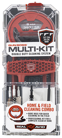 [813119013164] Real Avid AVGBMK9MM Gun Boss Multi-Kit 9mm 357 Mag 38 Cal Pistol Plastic Box Case