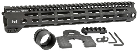 [812102033004] Midwest Industries MIG4M13375 Tactical G4M Handguard AR-15 Black Hardcoat Anodized Black 13.3" 6061-T6 Aluminum M-LOK