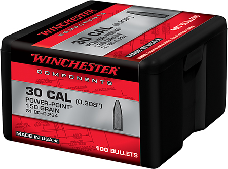 [020892633742] Winchester Ammo WB30PP150X Centerfire Rifle  30Cal 150gr Power Point 100 Per Box/10 Case