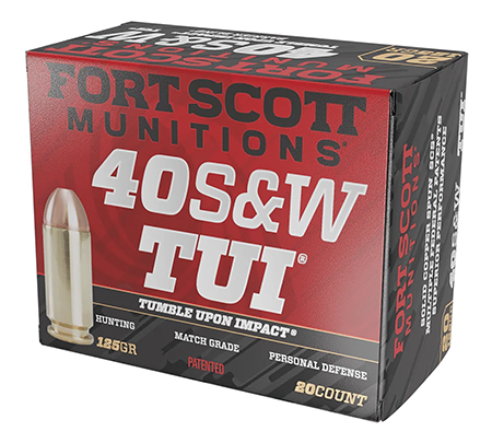 [758381721969] Fort Scott Munitions 400125SCV Tumble Upon Impact (TUI)  40S&W 125gr Solid Copper Spun 20 Per Box/25 Case