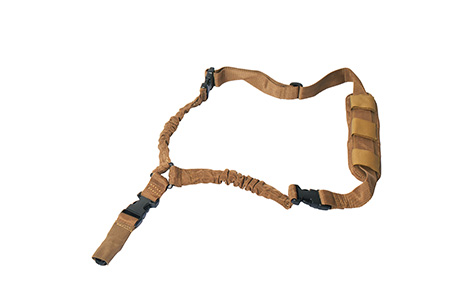 [819644027638] Rukx Gear ATICT1PST Tactical Single Point Sling Tan Nylon Adjustable Bungee