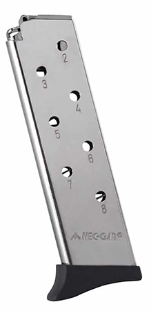 [765595750555] Mec-Gar MGBT3808N Bersa 8rd Detachable w/Finger Rest 380 ACP, Fits Bersa Thunder Nickel Carbon Steel