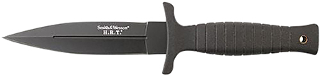 [028634703456] Smith  &  Wesson Knives SWHRT9BCP H.R.T.  4.75" Fixed Spear Point Plain 7Cr17MoV High Carbon SS Blade Thermoplastic Rubber Handle 9" OAL