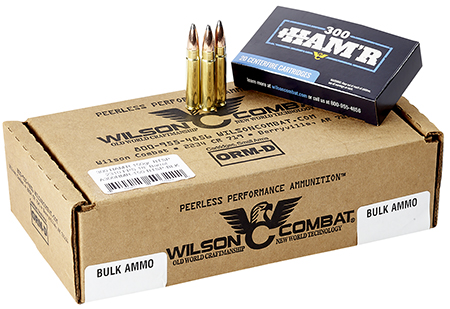 [810025503215] Wilson Combat A300HMR150BTSP HAM'R Boat Tail 300 HAM'R 150 gr Speer Boat Tail Soft Point 20 Per Box/ 10 Case