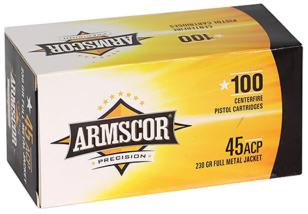 [4806015504436] Armscor 50443 Precision Value Pack 45ACP 230gr Full Metal Jacket 100 Per Box/12 Case