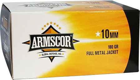 [4806015504405] Armscor 50440 Precision Value Pack 10mmAuto 180gr Full Metal Jacket 100 Per Box/12 Case