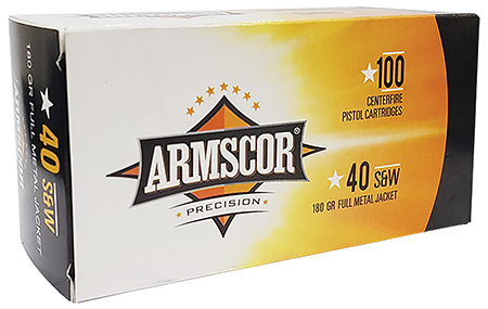 [4806015503163] Armscor 50316 Precision Value Pack 40S&W 180gr Full Metal Jacket 100 Per Box/12 Case