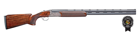 [853418671122] Rizzini USA 670112 Venus Ladies Sporter Compact 12 Gauge Break Open 2.75" 2rd 30" Gloss Blued Vent Rib Barrel, Coin Anodized Silver Engraved Steel Receiver, Fixed w/Pistol Grip Turkish Walnut  Stock