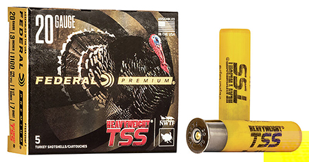 [604544638011] Federal PTSSX259F7 Premium Turkey Heavyweight TSS 20Gauge 3" 1 1/2oz 7Shot 5 Per Box/50 Case