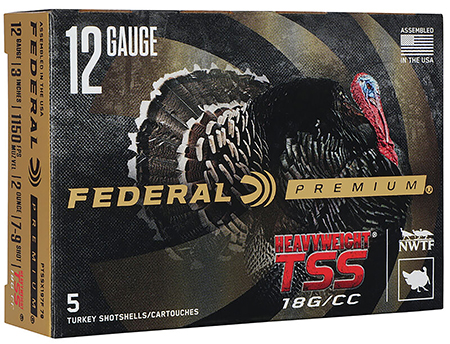 [604544670424] Federal PTSSX197F79 Premium Turkey Heavyweight TSS 12Gauge 3" 2oz 7/9Shot 5 Per Box/50 Case
