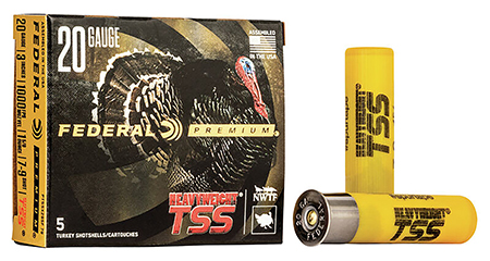 [604544647464] Federal PTSSX295F79 Premium Turkey Heavyweight TSS 20Gauge 3" 1 5/8oz 7/9Shot 5 Per Box/50 Case