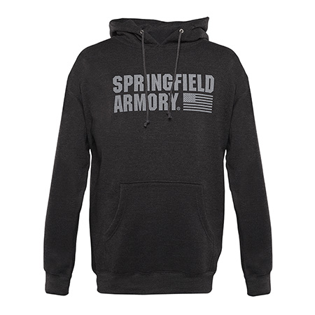 [706397936389] Springfield Armory GEP1663S Springfield Flag Logo Men's Charcoal Gray Long Sleeve Small