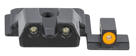 [810013520859] Meprolight USA 417703131 Hyper-Bright  Green Tritium Orange Outline Front Sight-Green Tritium Black Outline Rear Smith  &  Wesson M & P Shield