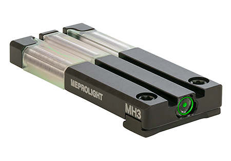 [810013520071] Meprolight USA 631053108 FT Bullseye Rear Sight  Green Tritium/Fiber Optic Glock MOS